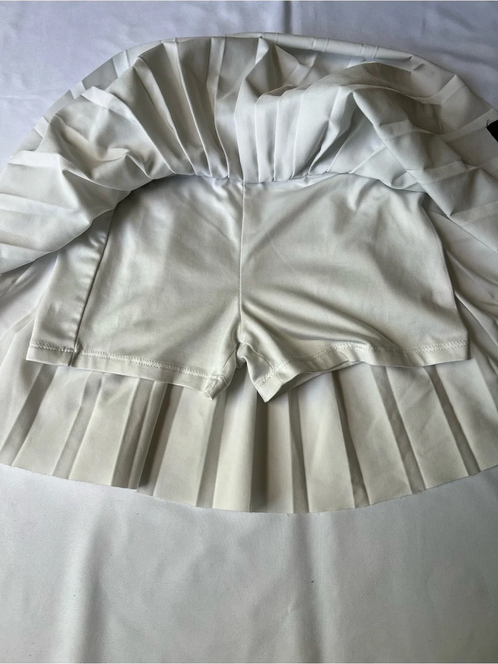 Justice Girls White Pleated Skort Size Small 7/8